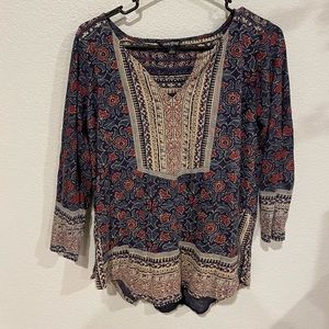 Lucky Brand Boho top size L